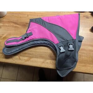 Good2Go Medium Dog LIFE Vest Jacket Pink and Gray